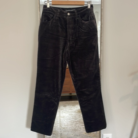 Claudio Agnelli Treviso Brown Velvet Ankle Pant - Picture 4 of 13